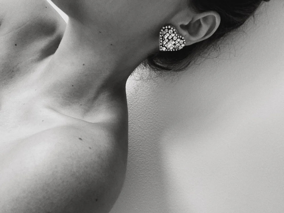 Crystal Studs Silver