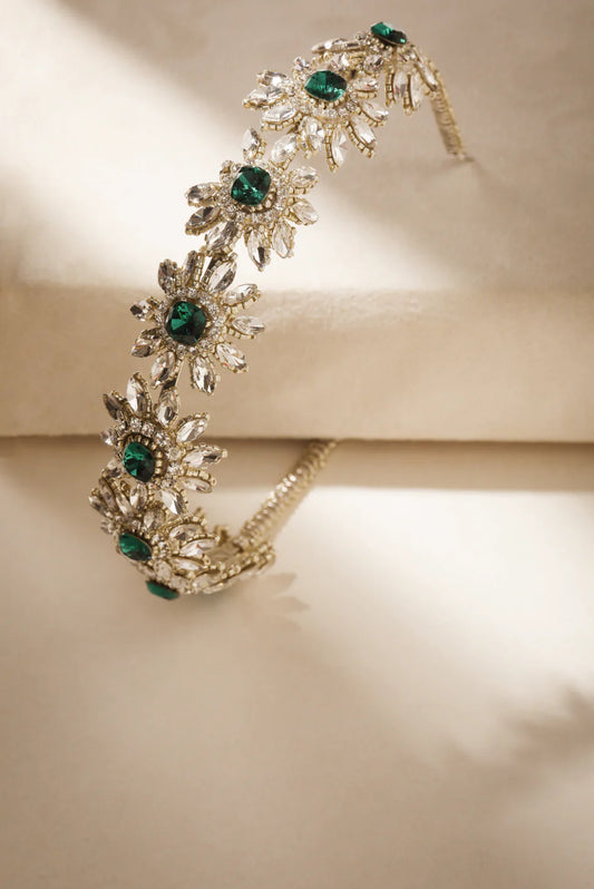 The Real Glam Headband Emerald