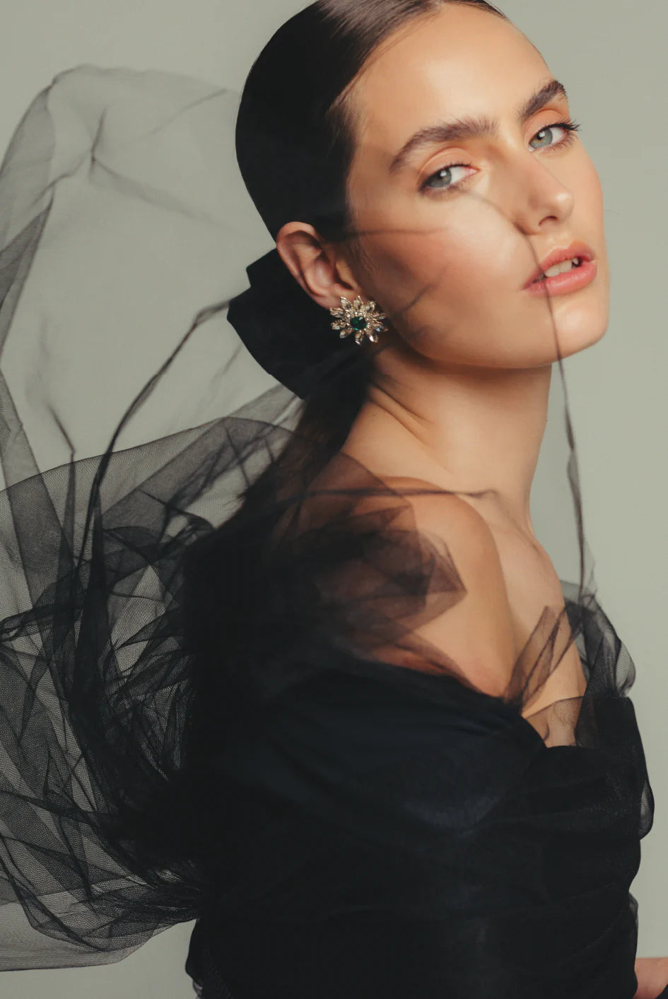 Beatrice Earrings Emerald