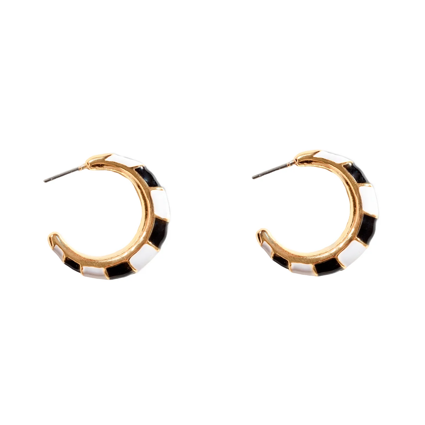 Chroma Earrings White Black