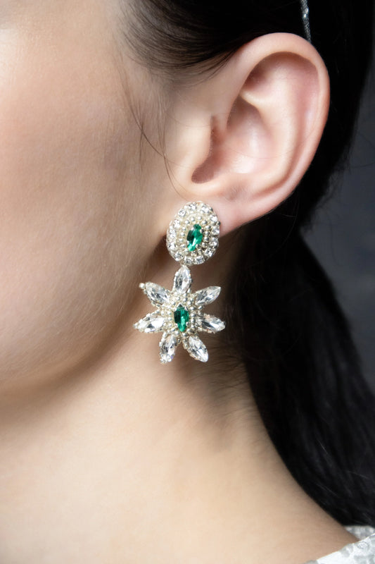 Isabelina Earrings Emerald