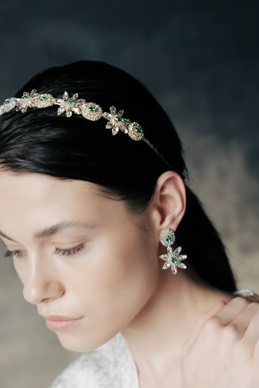 Isabelina Earrings Emerald