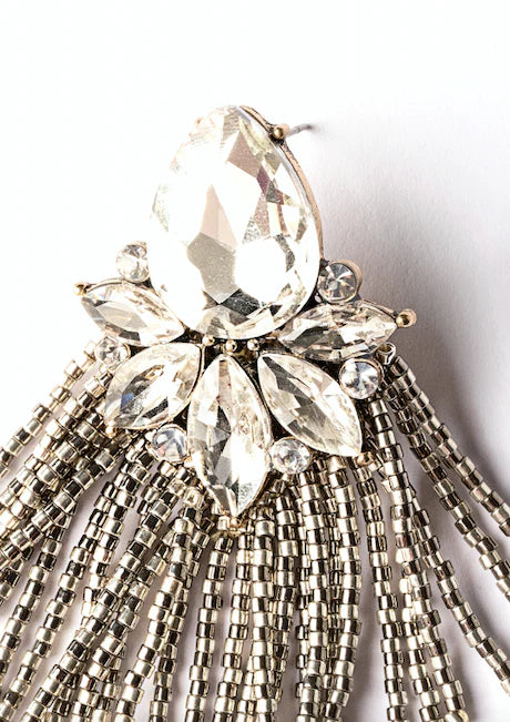 Silver Lace Earrings